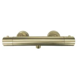 Arezzo Brushed Brass Round Bar Shower Valve incl. Slide Rail Kit with Pencil Handset -Showers Shop AZBVP80BB d2 460