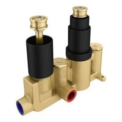 Arezzo Fluted Round Modern Twin Concealed Shower Valve - Matt Black 13 Arezzo Fluted Round Modern Twin Concealed Shower Valve - Matt Black -Showers Shop AZFRV1MB d7 460