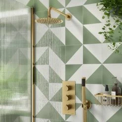 Arezzo Fluted Round Modern Triple Concealed Shower Valve - Brushed Brass 11 Arezzo Fluted Round Modern Triple Concealed Shower Valve - Brushed Brass -Showers Shop AZFRV2BB d4 460