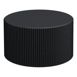 Arezzo Fluted Round Modern Triple Concealed Shower Valve - Matt Black -Showers Shop AZFRV2MB detail1 460