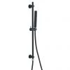 Arezzo Matt Black Slide Rail Kit w. Handset and Integrated Wall Outlet -Showers Shop AZMB8SRE p