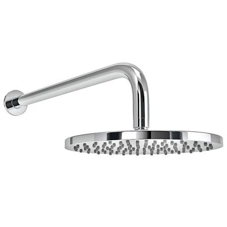 Arezzo Chrome Industrial Style Push Button Shower Valve with Diverter, Handset, Fixed Shower Head + 4 Body Jets 6 Arezzo Chrome Industrial Style Push Button Shower Valve with Diverter, Handset, Fixed Shower Head + 4 Body Jets - Image 4