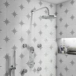 Arezzo Chrome Industrial Style Push Button Shower Valve (3 Outlets) 10 Arezzo Chrome Industrial Style Push Button Shower Valve (3 Outlets) -Showers Shop AZPB03RCH d4 460