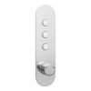 Arezzo Chrome Industrial Style Push Button Shower Valve (3 Outlets) 1 Arezzo Chrome Industrial Style Push Button Shower Valve (3 Outlets) -Showers Shop AZPB03RCH prod