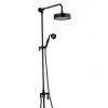 Arezzo Matt Black Rigid Riser Kit with Shower Head, Handshower & Diverter -Showers Shop AZRR03MB lrg 670