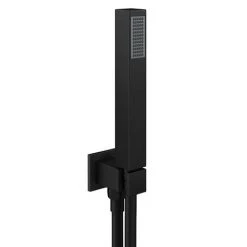 Arezzo Matt Black Square Triple Thermostatic Shower Pack w. Flat Fixed Head + Handset 13 Arezzo Matt Black Square Triple Thermostatic Shower Pack w. Flat Fixed Head + Handset -Showers Shop AZSCVSP3 d5 460