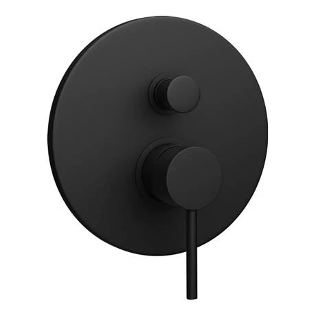 Arezzo Matt Black Shower System (Valve inc. 195mm Ceiling Mounted Head + Slide Rail Kit with Handset) 4 Arezzo Matt Black Shower System (Valve inc. 195mm Ceiling Mounted Head + Slide Rail Kit with Handset) - Image 2