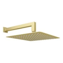 Arezzo Brushed Brass Square Shower System (Twin Valve with Diverter, Wall Mounted Head + Handset) 12 Arezzo Brushed Brass Square Shower System (Twin Valve with Diverter, Wall Mounted Head + Handset) -Showers Shop AZSQBBSP5 detail04 460