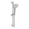 Ideal Standard Idealrain Evo Jet 600mm Shower Slider Rail with 125mm 3 Function Round Handspray - B1761AA -Showers Shop B1761AA P