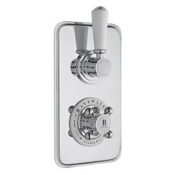 Bayswater White Twin Concealed Thermostatic Shower Valve