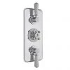 Bayswater White Triple Concealed Thermostatic Shower Valve -Showers Shop BAYS103 P