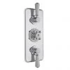 Bayswater White Triple Concealed Thermostatic Shower Valve with Diverter -Showers Shop BAYS105 P