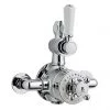 Bayswater White Twin Exposed Thermostatic Shower Valve -Showers Shop BAYS111 P