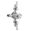 Bayswater White Triple Exposed Thermostatic Shower Valve 1 Bayswater White Triple Exposed Thermostatic Shower Valve -Showers Shop BAYS112 P