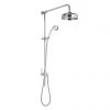 Bayswater Traditional Grand Rigid Riser Kit with White Ceramic Handset -Showers Shop BAYS201 P