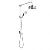 Bayswater Traditional Grand Rigid Riser Kit with Black Ceramic Handset -Showers Shop BAYS202 P