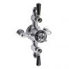 Bayswater Black Triple Exposed Thermostatic Shower Valve -Showers Shop BAYS412 P