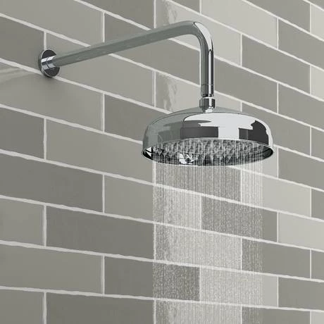 Belmont Traditional Dual Concealed Thermostatic Shower Valve inc. 8" Apron Fixed Head 4 Belmont Traditional Dual Concealed Thermostatic Shower Valve inc. 8" Apron Fixed Head - Image 2