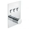 BagnoDesign M-Line Diffusion Chrome 3 Outlet Thermostatic Shower Valve -Showers Shop BDM MLI T303 CP P
