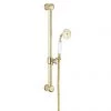 Crosswater Belgravia Unlacquered Brass 600mm Slide Rail Handset & Hose 1 Crosswater Belgravia Unlacquered Brass 600mm Slide Rail Handset & Hose -Showers Shop BELPACKAGE1Q P