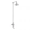 Crosswater - Belgravia Thermostatic Shower Valve with Fixed Head & Bath Spout -Showers Shop BEL BSM P