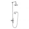 Crosswater - Belgravia Thermostatic Shower Valve with Fixed Head, Handset & Wall Cradle -Showers Shop BEL CRADLE P
