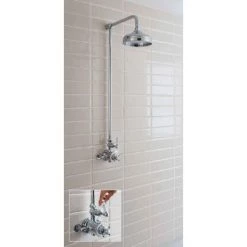 Crosswater - Belgravia Thermostatic Shower Valve with Fixed Head -Showers Shop BEL SHOWER D3 460