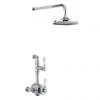 Burlington Stour Thermostatic Exposed Single Outlet Shower Valve with Fixed Shower Head -Showers Shop BF1S V16 P