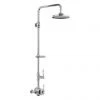 Burlington Stour Thermostatic Exposed Single Outlet Shower Valve & Rigid Riser with Fixed Shower Head -Showers Shop BF2S V16 P
