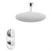 Bosa Twin Concealed Thermostatic Valve + 400mm Rainfall Shower Head -Showers Shop BOSPK2 n p