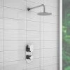 Bosa Modern Shower Package with Concealed Valve + Round Rainfall Head -Showers Shop BSPK1 p