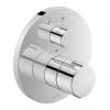 Duravit C.1 Round Thermostatic Shower Mixer with Diverter for Concealed Installation - Chrome - C14200014010 2 Duravit C.1 Round Thermostatic Shower Mixer with Diverter for Concealed Installation - Chrome - C14200014010 -Showers Shop C14200014010 P