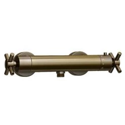 Chatsworth Antique Brass Crosshead Bottom Outlet Thermostatic Bar Shower Valve 11 Chatsworth Antique Brass Crosshead Bottom Outlet Thermostatic Bar Shower Valve -Showers Shop CHAB61A detail4 460