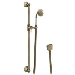 Chatsworth Antique Brass Shower Slide Rail Kit