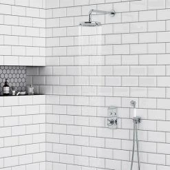 Chatsworth 1928 Traditional Push-Button Shower Valve Pack with Handset + Rainfall Shower Head 11 Chatsworth 1928 Traditional Push-Button Shower Valve Pack with Handset + Rainfall Shower Head -Showers Shop CHT PB PK2 d4 460