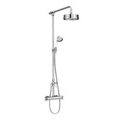 Chatsworth Traditional Crosshead Top Outlet Thermostatic Bar Shower Valve inc. Rigid Riser Kit -Showers Shop CHXBVRR n d2 460