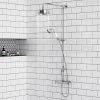 Chatsworth Traditional Crosshead Top Outlet Thermostatic Bar Shower Valve inc. Rigid Riser Kit -Showers Shop CHXBVRR n p