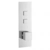Nuie Square Push Button Shower Valve - Two Outlet - CPB7311 1 Nuie Square Push Button Shower Valve - Two Outlet - CPB7311 -Showers Shop CPB7311 p
