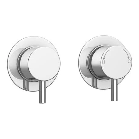 Cruze Round Concealed Individual Stop Tap + Thermostatic Control Valve with 300mm Shower Head 5 Cruze Round Concealed Individual Stop Tap + Thermostatic Control Valve with 300mm Shower Head - Image 3