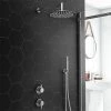 Cruze Round Concealed Individual Diverter + Thermostatic Control Valve with Handset + 300mm Shower Head