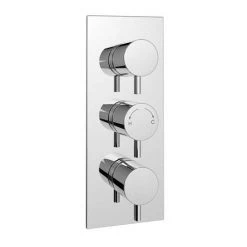 Cruze 400mm LED Round Shower Package with Concealed Valve + Handset -Showers Shop CRZ400PK2 d4 460