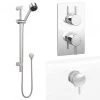 Cruze Shower Package inc. Valve, Slider + Overflow Filler 2 Cruze Shower Package inc. Valve, Slider + Overflow Filler -Showers Shop CRZPK3 Prod