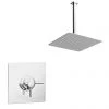 Orion Chrome Shower Package with Concealed Valve + Square Ceiling Mounted Head 2 Orion Chrome Shower Package with Concealed Valve + Square Ceiling Mounted Head -Showers Shop CSV1PK n p