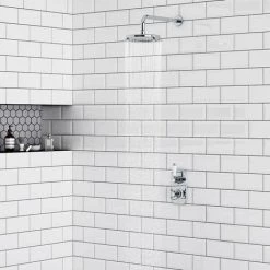 Chatsworth 1928 Traditional Shower Package with Concealed Valve + 8" AirTec Head -Showers Shop CSV34 PK d4 460