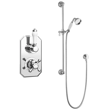 Chatsworth 1928 Traditional Shower Package with Concealed Valve + Slide Rail Kit 3 Chatsworth 1928 Traditional Shower Package with Concealed Valve + Slide Rail Kit