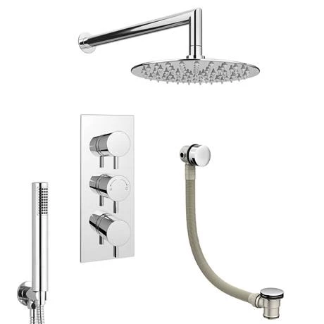 Cruze Shower Package (Rainfall Wall Mounted Head, Handset + Freeflow Bath Filler) 7 Cruze Shower Package (Rainfall Wall Mounted Head, Handset + Freeflow Bath Filler) - Image 5