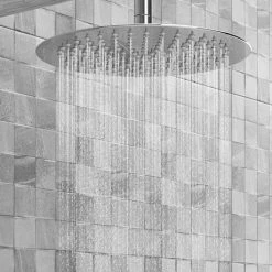 Cruze Round Wall Mounted Thermostatic Shower Valve with Handset + 300mm Fixed Shower Head 10 Cruze Round Wall Mounted Thermostatic Shower Valve with Handset + 300mm Fixed Shower Head -Showers Shop CZSVHPK3 d3 460