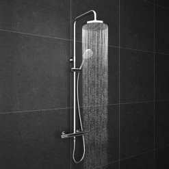 Showers Shop 3 Cruze Modern Thermostatic Shower - Chrome
