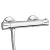 Naples Round Offset Outlet Thermostatic Bar Shower Valve -Showers Shop D09BSV p
