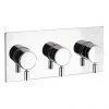 Crosswater - Design Triple Concealed Thermostatic Shower Valve - DE2001RC 1 Crosswater - Design Triple Concealed Thermostatic Shower Valve - DE2001RC -Showers Shop DE2001RC P 1